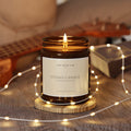Coffeehouse Scented Soy Candle — Amber Jar - TheSnugLab